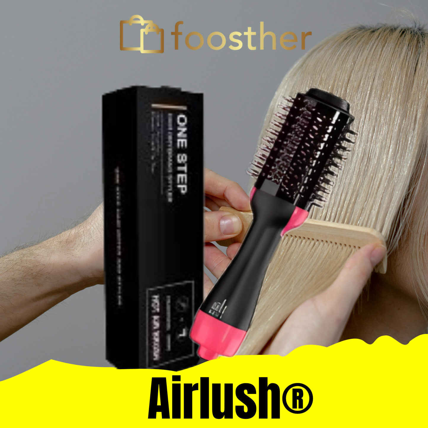 AIRLUSH®-CEPILLO SECADOR ONE STEP VOLUMINIZADOR