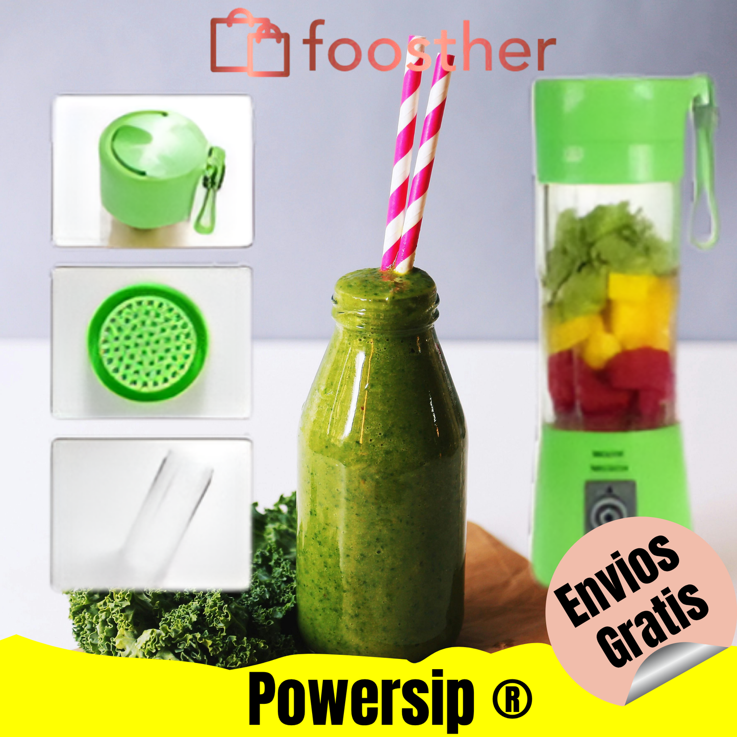 PowerSip®-LICUADORA PORTATIL